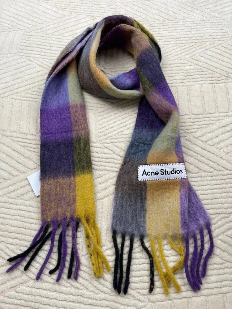 Maison Margiela Tabi Label Cashmere Scarf Multicolor - 35