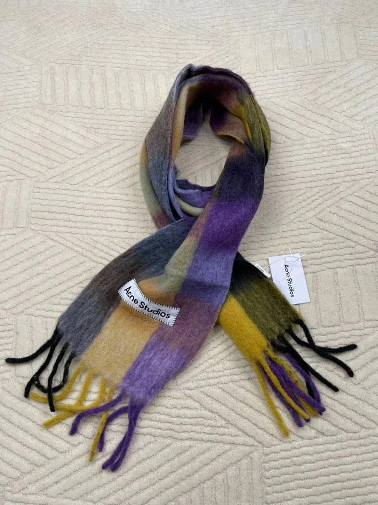 Maison Margiela Tabi Label Cashmere Scarf Multicolor - 36
