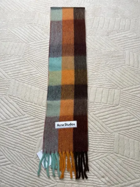 Maison Margiela Tabi Label Cashmere Scarf Multicolor - 14