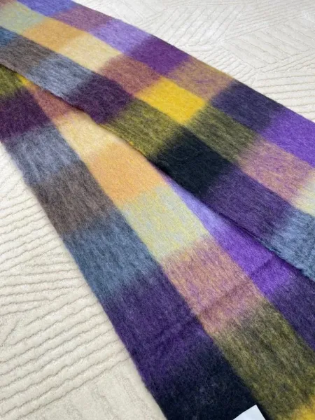 Maison Margiela Tabi Label Cashmere Scarf Multicolor - 37