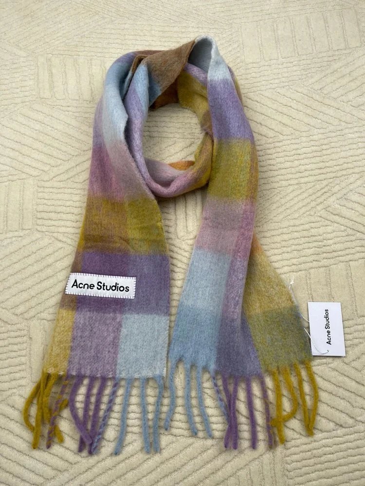 Maison Margiela Tabi Label Cashmere Scarf Multicolor - 29