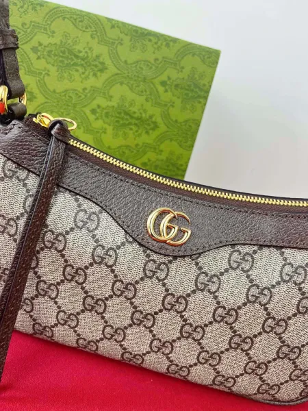 Gucci GG Marmont Mini Camera Bag Black Monogram Crossbody Bag - 56