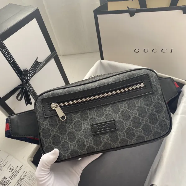 Gucci GG Marmont Mini Camera Bag Black Monogram Crossbody Bag - 30