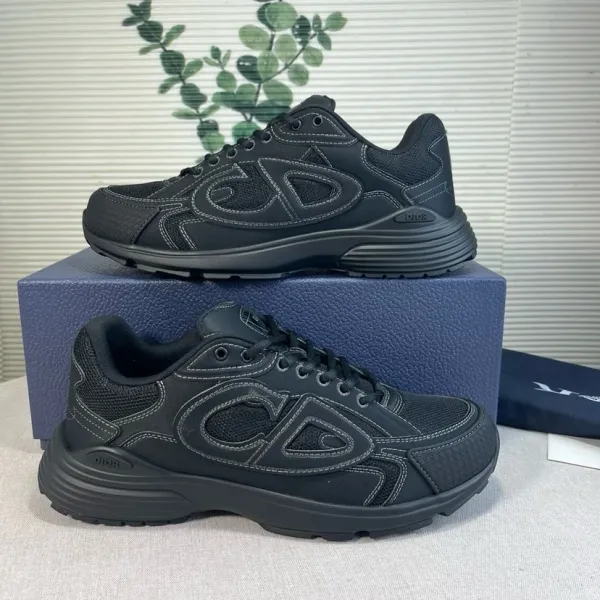Dior B23 Low Black Sneakers - 1