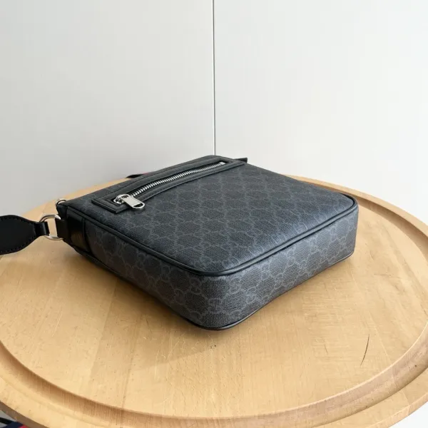 Gucci GG Marmont Mini Camera Bag Black Monogram Crossbody Bag - 4