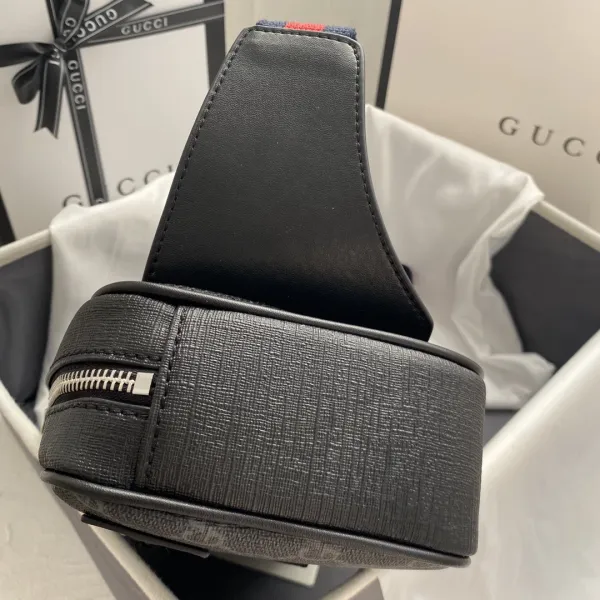 Gucci GG Marmont Mini Camera Bag Black Monogram Crossbody Bag - 35