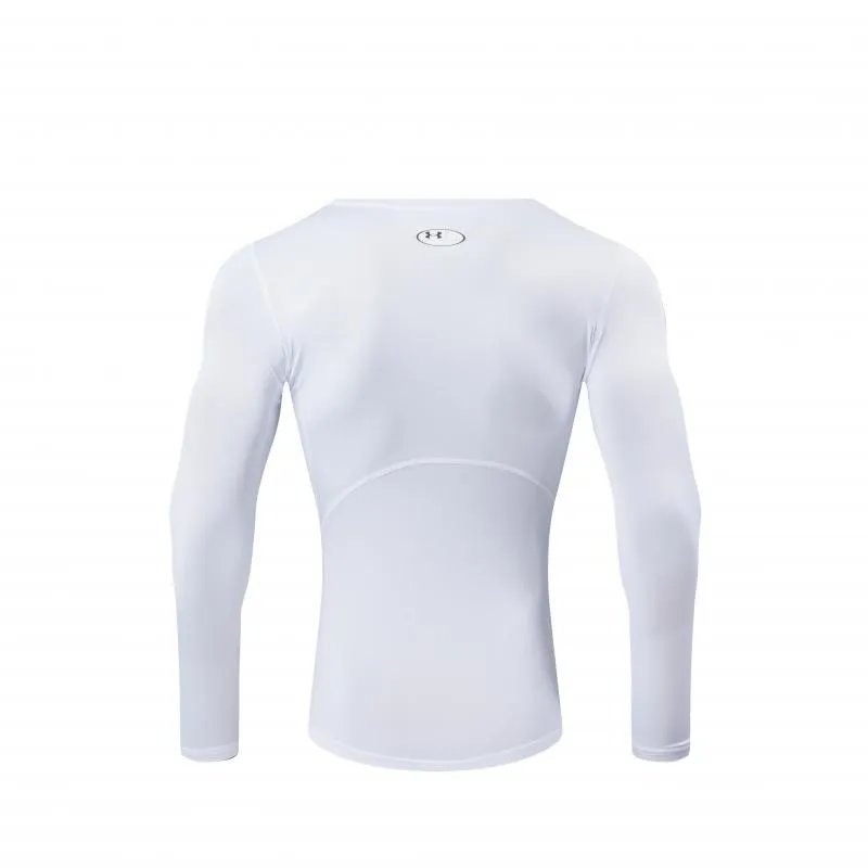 Under Armour HeatGear White Long-Sleeve Base-Layer - 8
