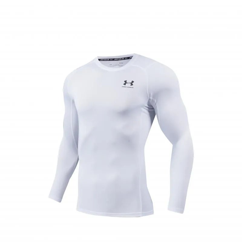 Under Armour HeatGear White Long-Sleeve Base-Layer - 11
