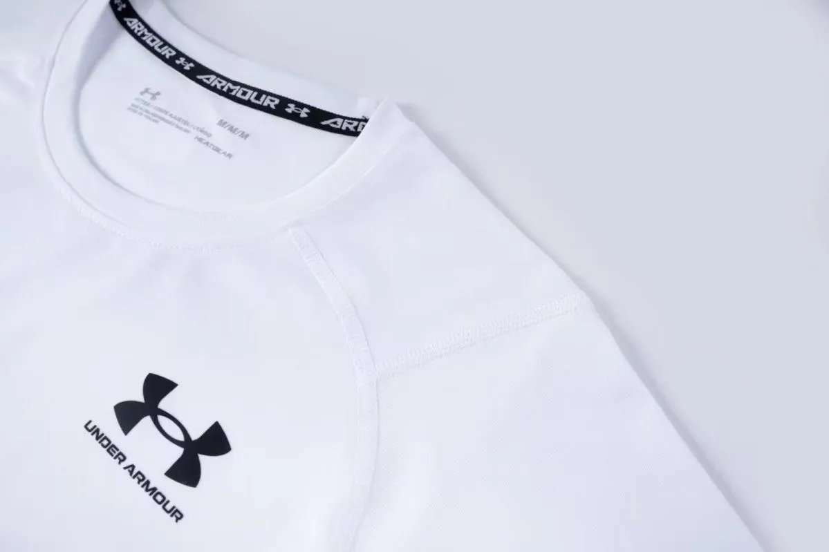 Under Armour HeatGear White Long-Sleeve Base-Layer - 7