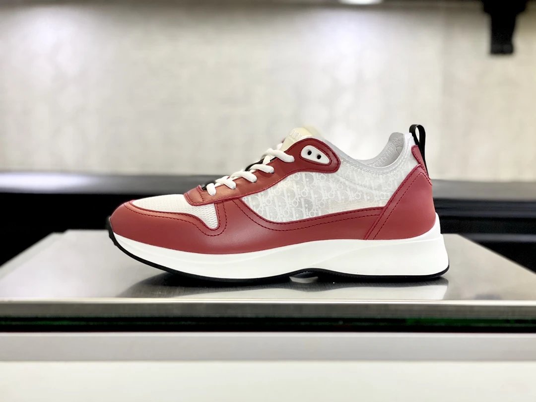 Dior B22 Runner White Red Oblique
