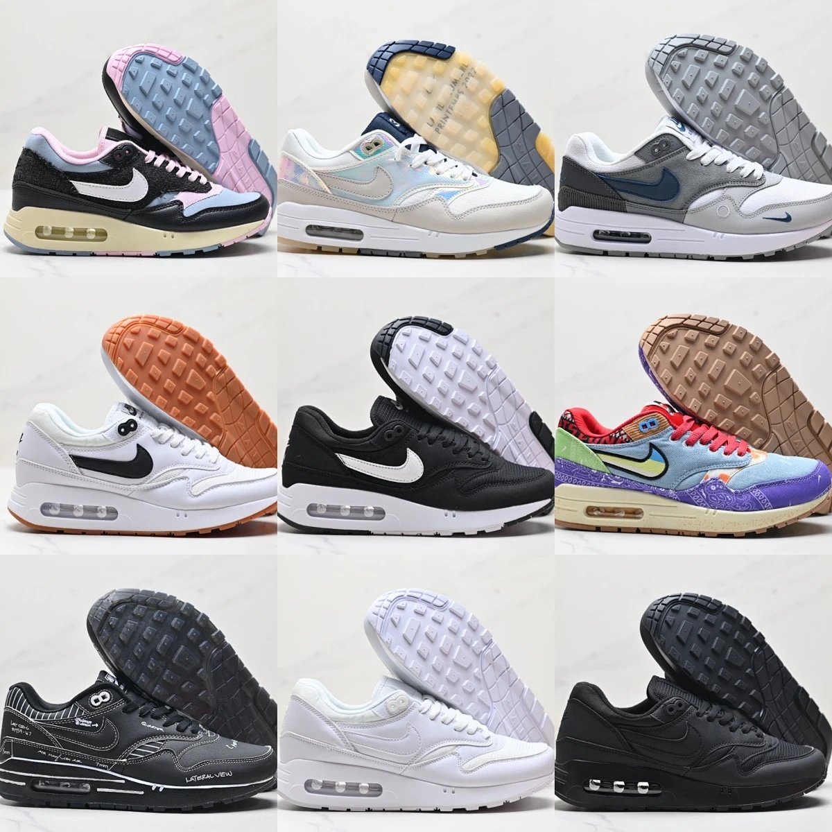 Nike Air Max 1 'What The' Multicolor Sneakers Running Shoes product detail 2 in Litbuy spreadsheet finds