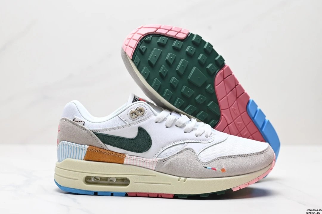 Nike Air Max 1 White Multi Green Pink