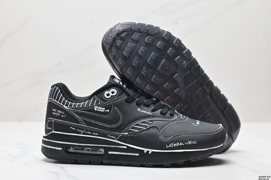 Nike Air Max 1 Sketch Black White