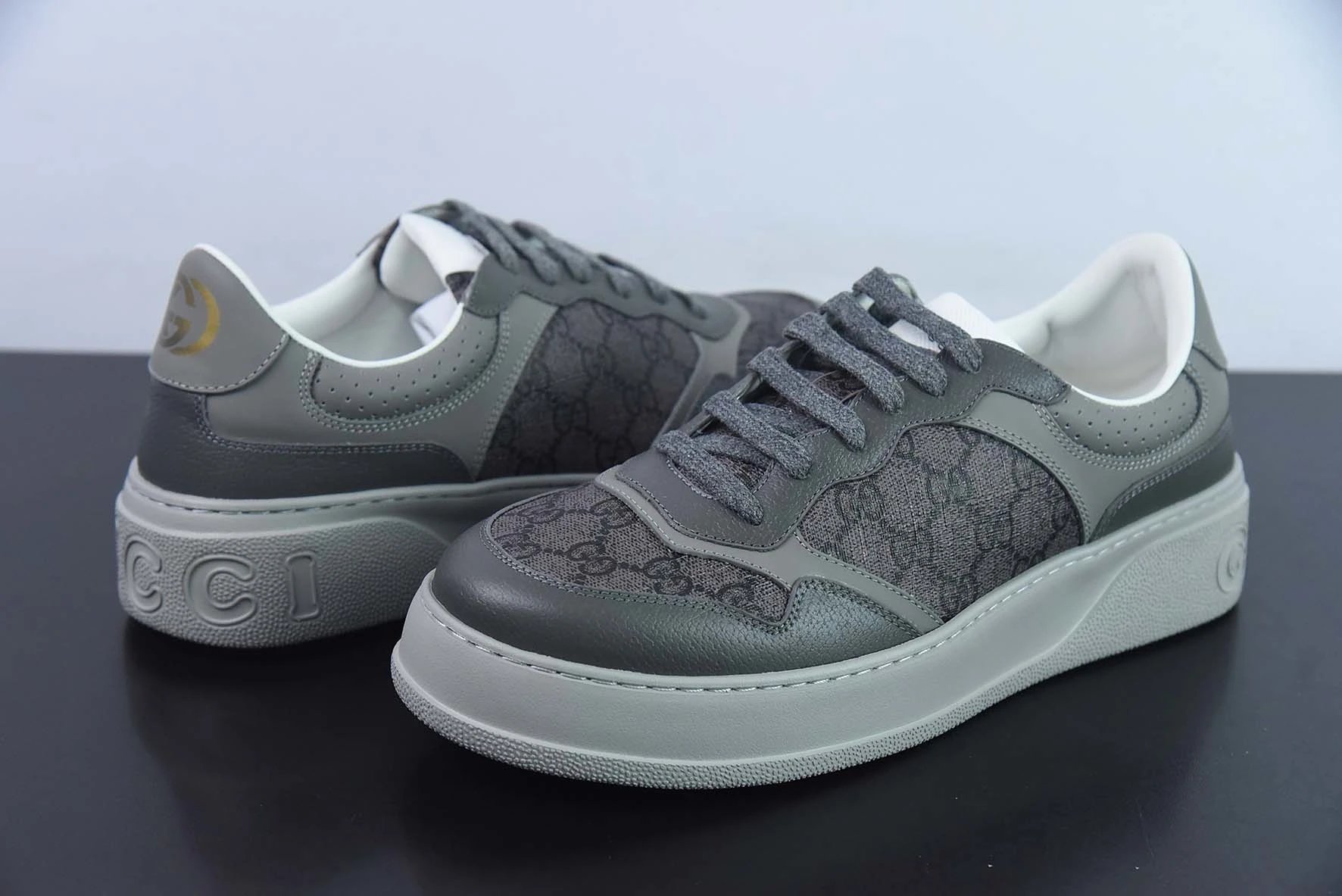 Gucci GG Marmont Sneakers Navy and Gray Chunky Sneakers - 7