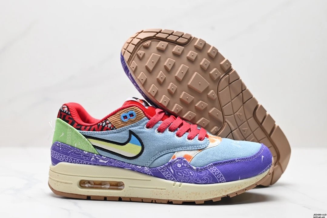 Nike Air Max 1 Multi Bandana Purple Blue