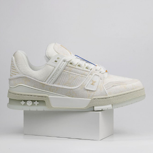 Louis Vuitton LV Trainer Virgil Abloh White Monogram