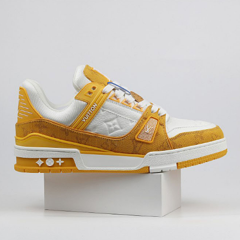 Louis Vuitton Trainer Yellow White Monogram