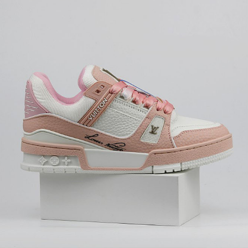 Louis Vuitton LV Trainer Pink White