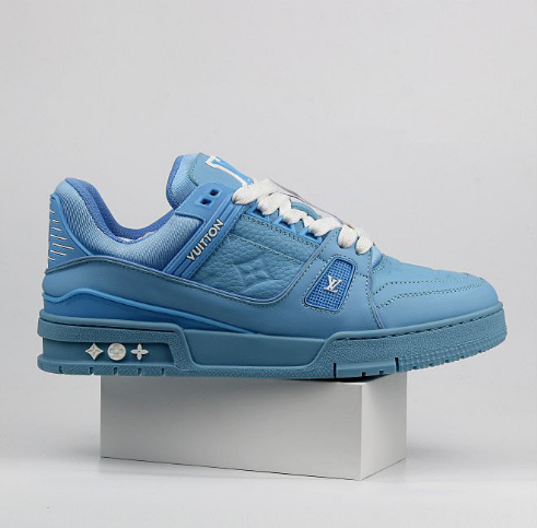 Louis Vuitton LV Trainer Blue Monogram