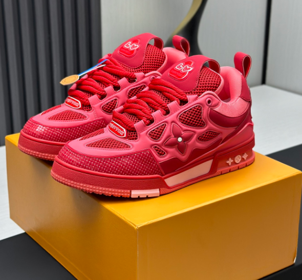 Louis Vuitton Skate Sneaker Red Monogram