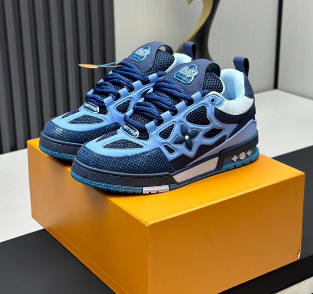 Louis Vuitton Skate Sneaker Blue Monogram