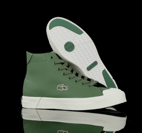 Lacoste Court Master High Green Gum Sole Sneakers - 3