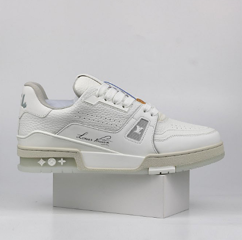 Louis Vuitton LV Trainer Low White Grey
