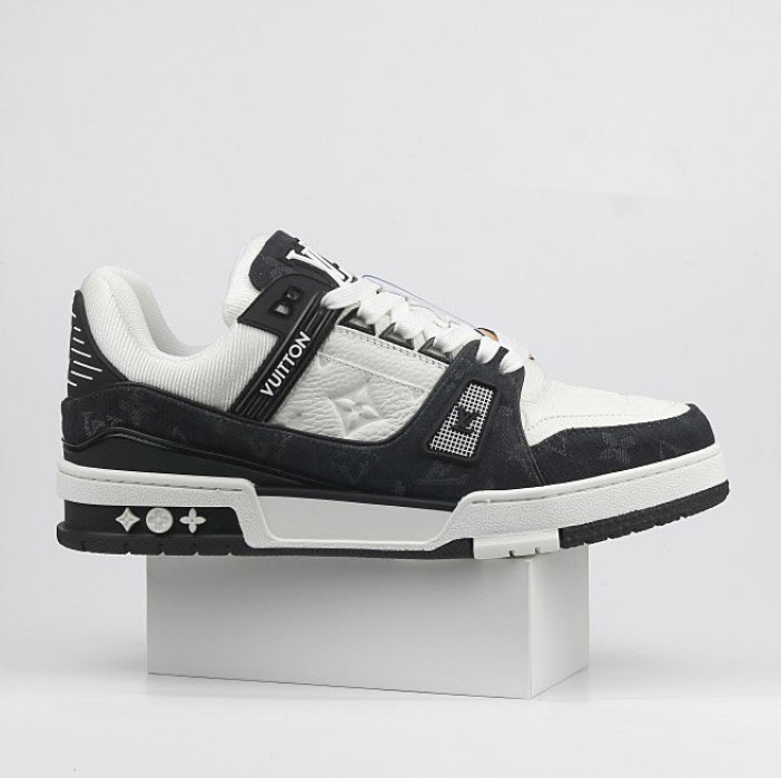 Louis Vuitton LV Trainer Black White Monogram