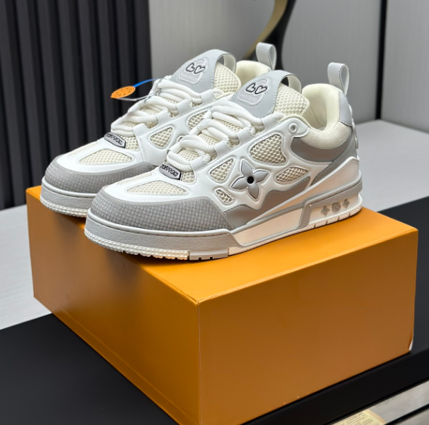 Louis Vuitton Skate Sneaker White Grey