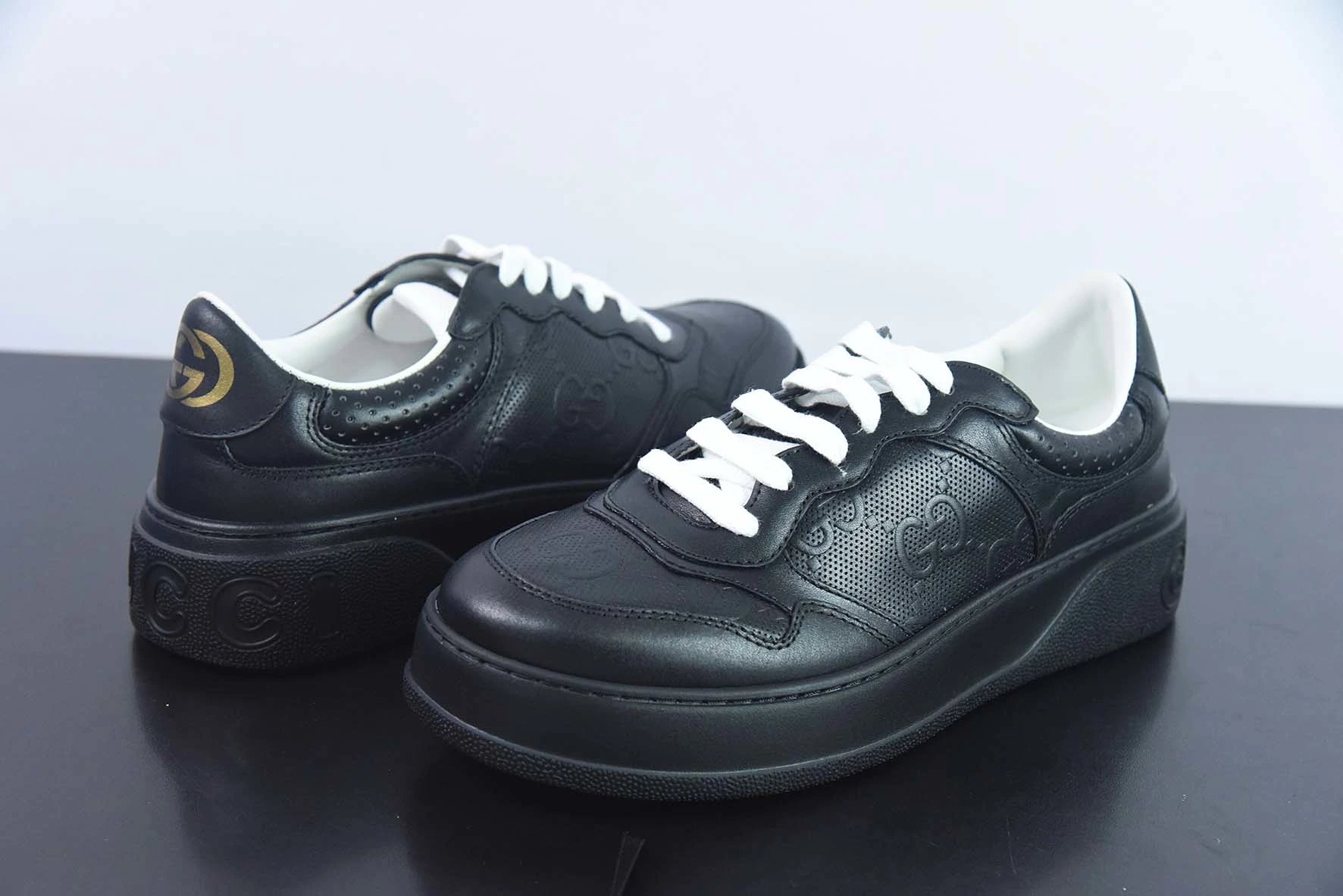 Gucci GG Marmont Sneakers Navy and Gray Chunky Sneakers - 10