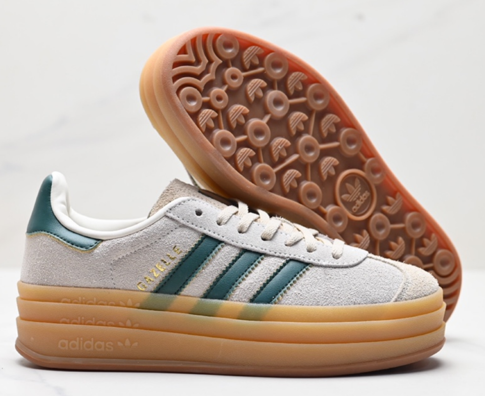 Adidas Gazelle Bold Platform White Teal Gum