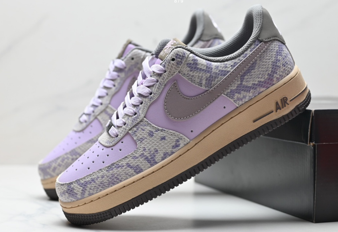 Nike Air Force 1 Low Snakeskin Lavender Purple