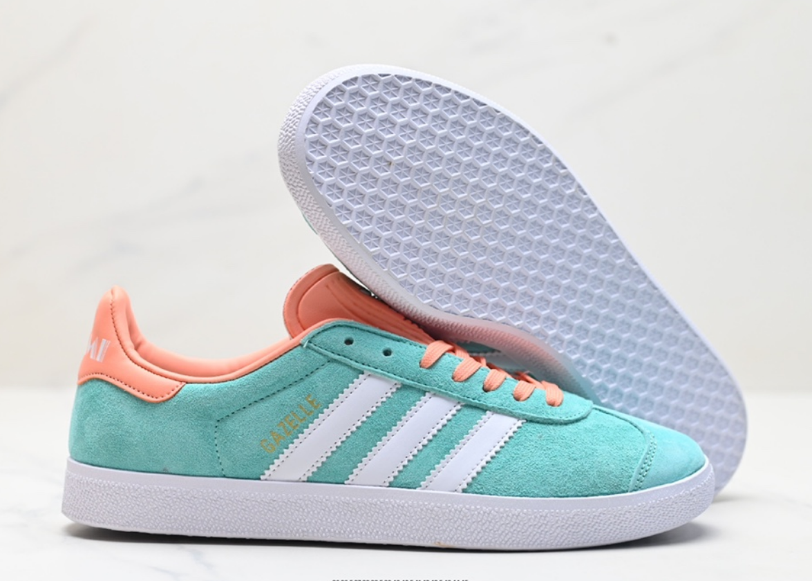 Adidas Gazelle Mint Green Coral White