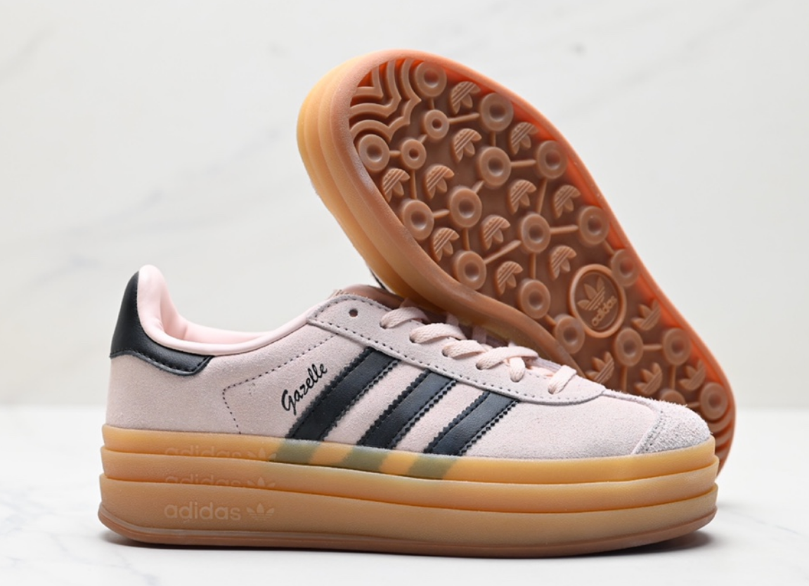 Adidas Gazelle Bold Platform Pink Black Gum