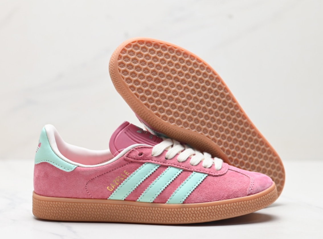 Adidas Gazelle Pink Mint White Gum