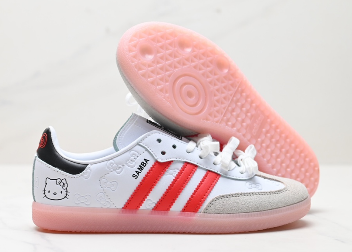 Adidas Samba Hello Kitty White Red Pink