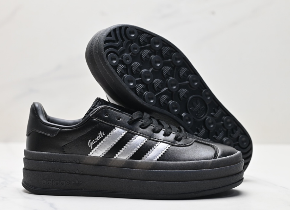 Adidas Gazelle Bold Platform Black White