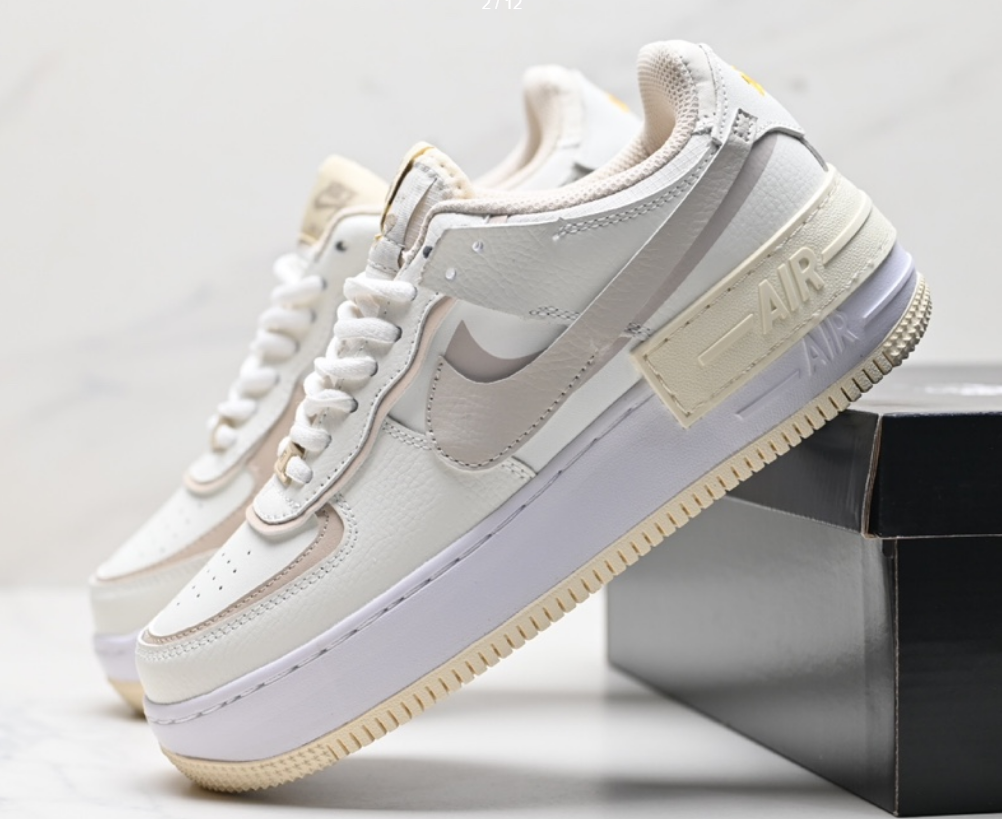 Nike Air Force 1 Shadow Pastel White Sneakers - 11
