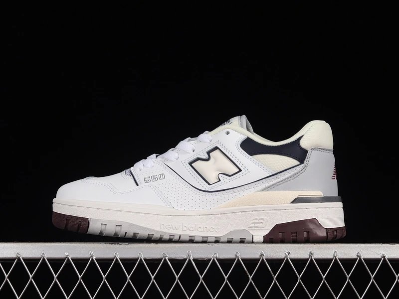 New Balance 550 White Burgundy