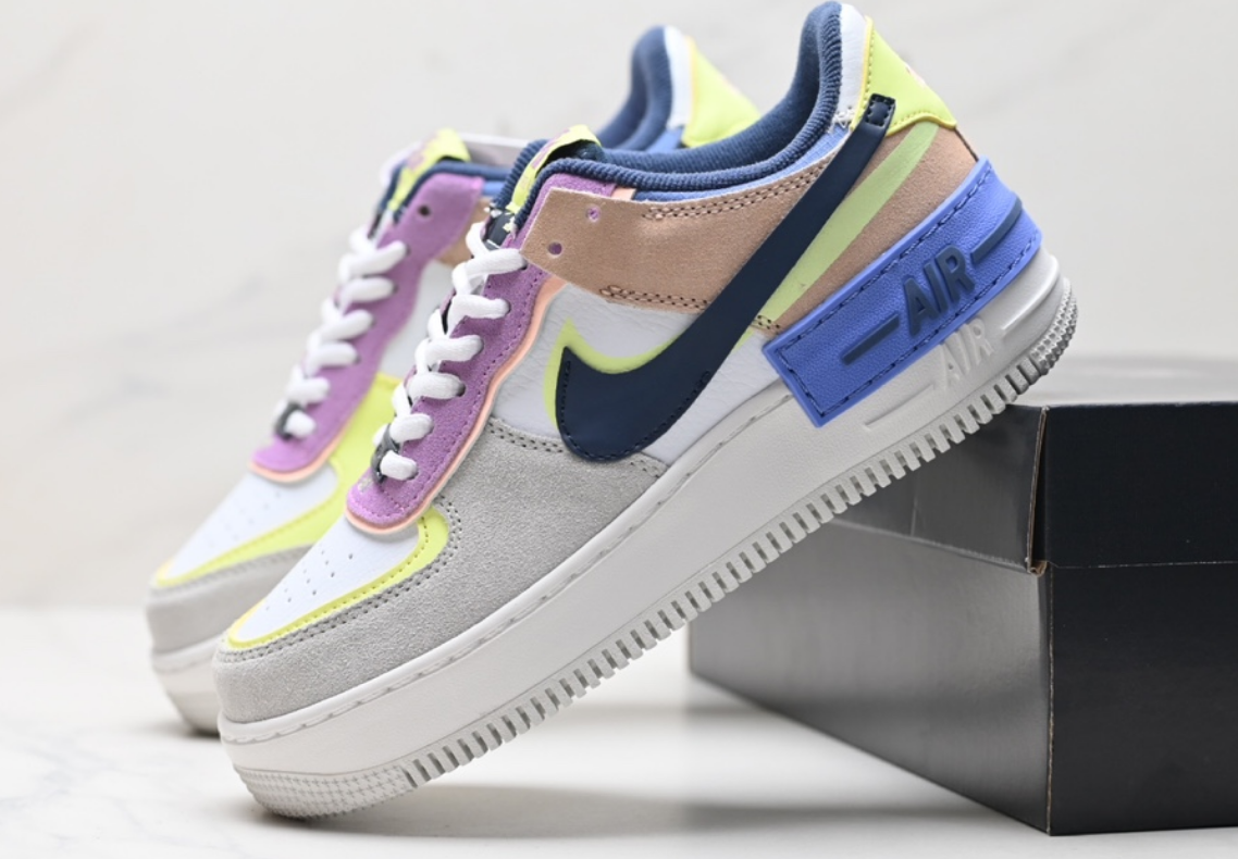Nike Air Force 1 Shadow Pastel White Sneakers - 8
