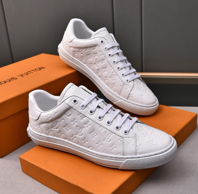 Louis Vuitton Luxembourg Low White Embossed