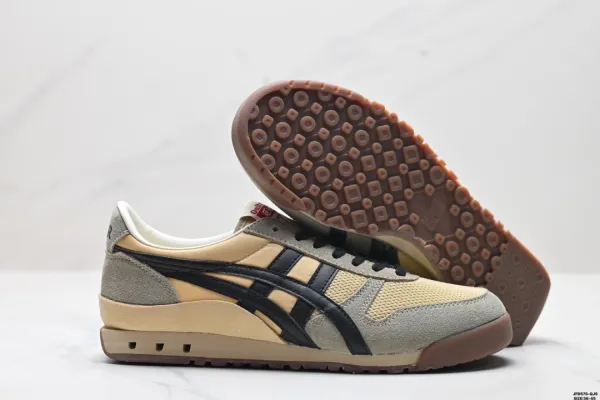 Asics Gel-Lyte III Yellow White Gray Burgundy Sneakers - 5
