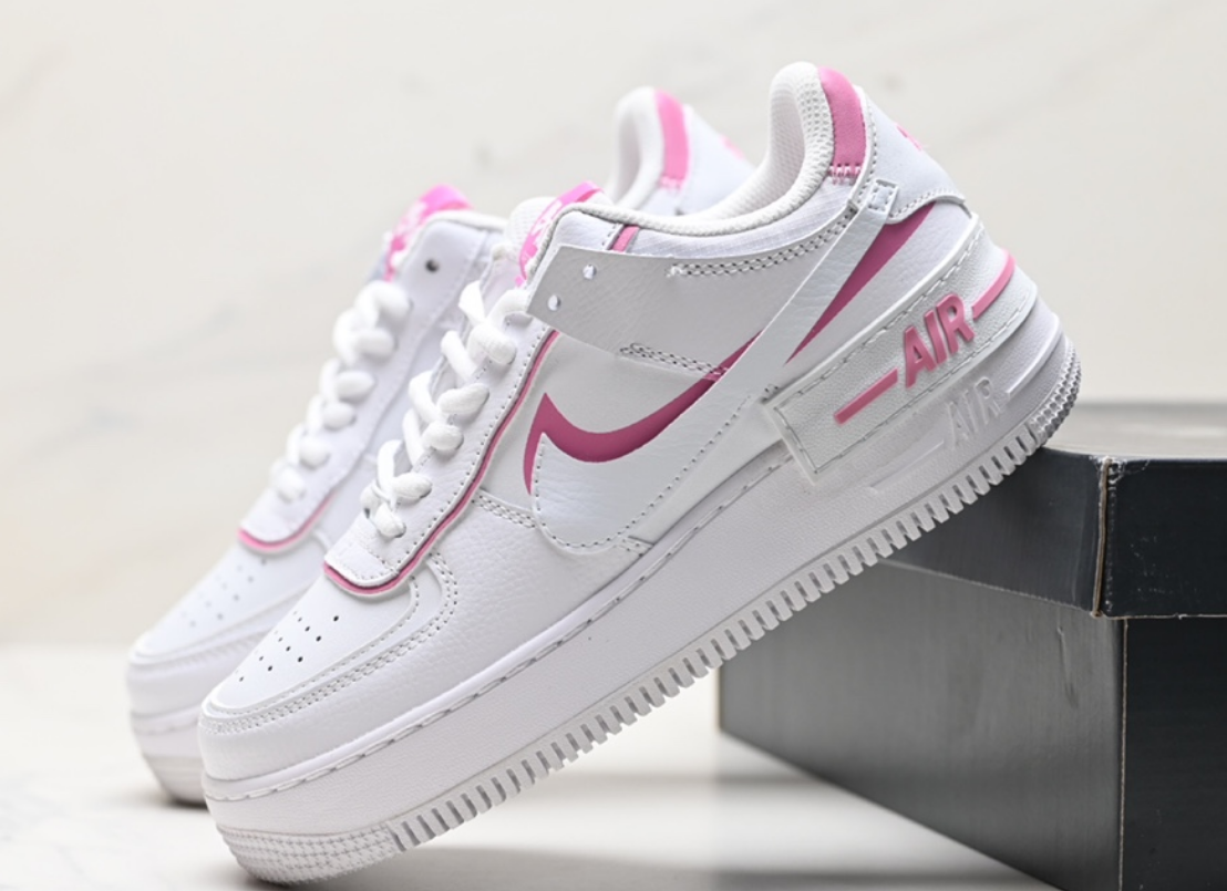 Nike Air Force 1 Shadow Pastel White Sneakers - 6