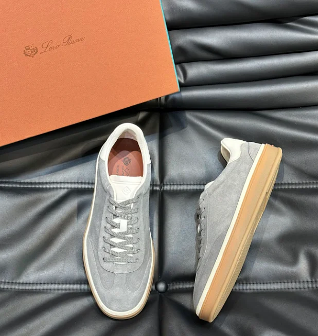 Loro Piana Sneakers Suede low-top lace-up product detail image 10