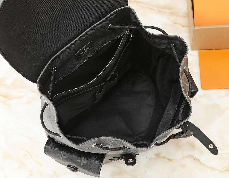Louis Vuitton Monogram Eclipse Backpack Black - 7