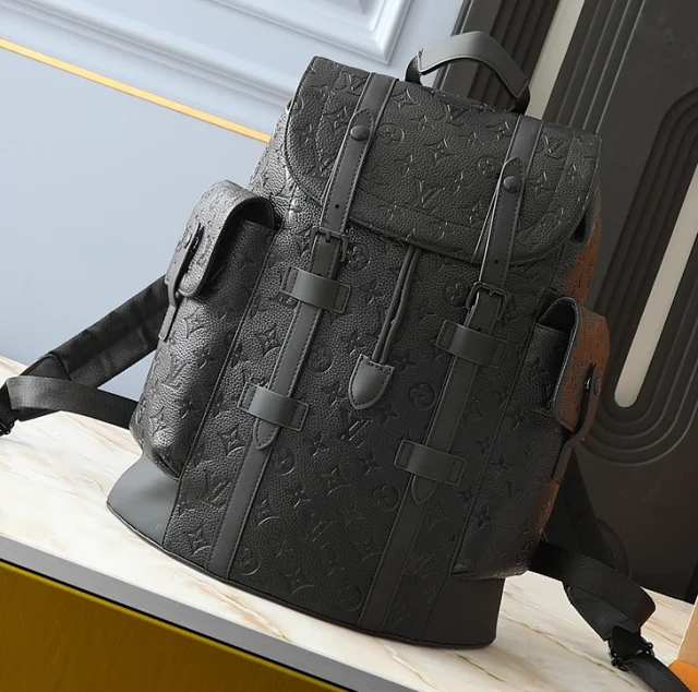 Louis Vuitton Backpacks Monogram flap backpack with buckle straps and side pockets product detail image 2