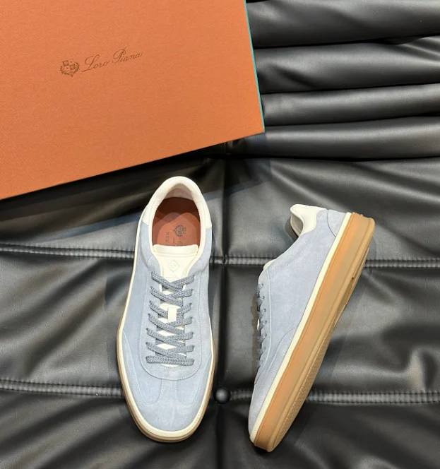 Loro Piana Sneakers Suede low-top lace-up product detail image 14