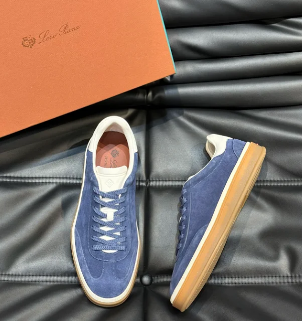 Loro Piana Sneakers Suede low-top lace-up product detail image 13