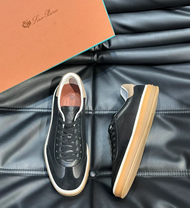 Loro Piana Sneakers Suede low-top lace-up product detail image 12