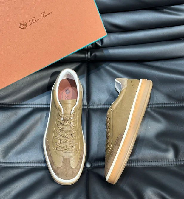 Loro Piana Sneakers Suede low-top lace-up product detail image 5